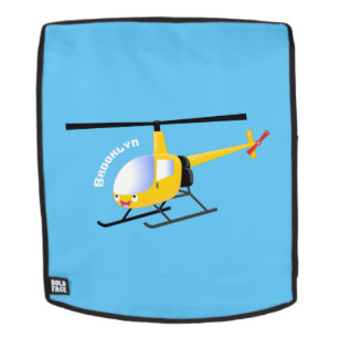 Sac À Dos Un joli hélicoptère de dessin animé jaune