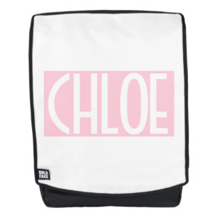 Sac À Dos Your   Bold White Text on Light Pink