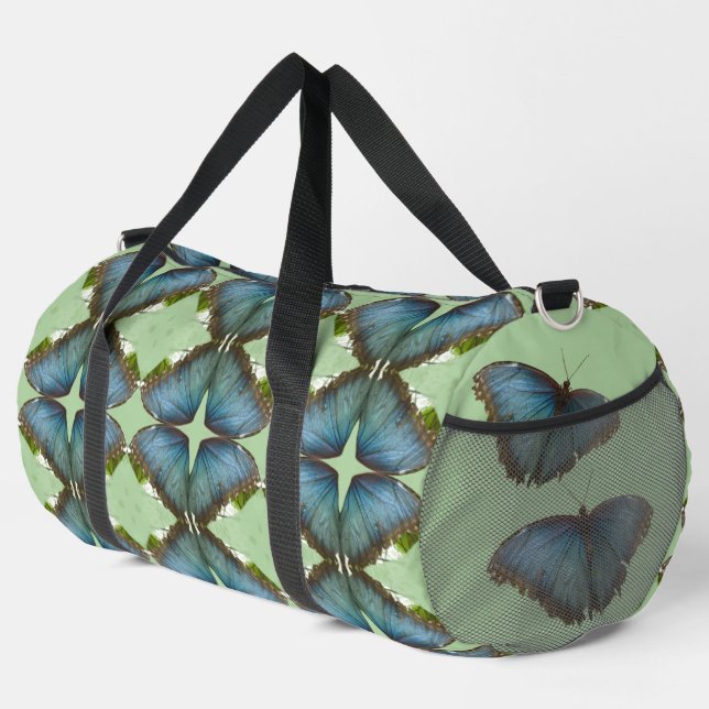 Sac à double Motif pour papillon bleu Morpho (Coin droit)