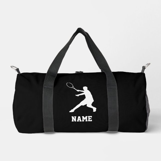Sac à double sport noir pour joueur de tennis (Recto)