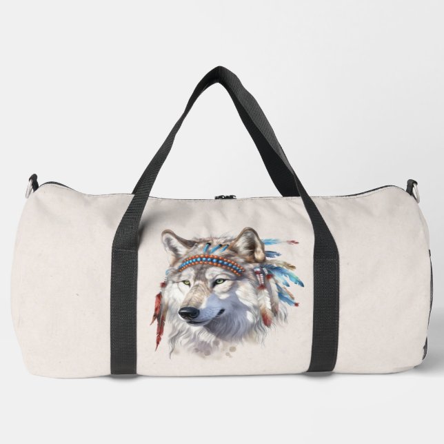 Sac à duffel de loup amérindien (Recto)