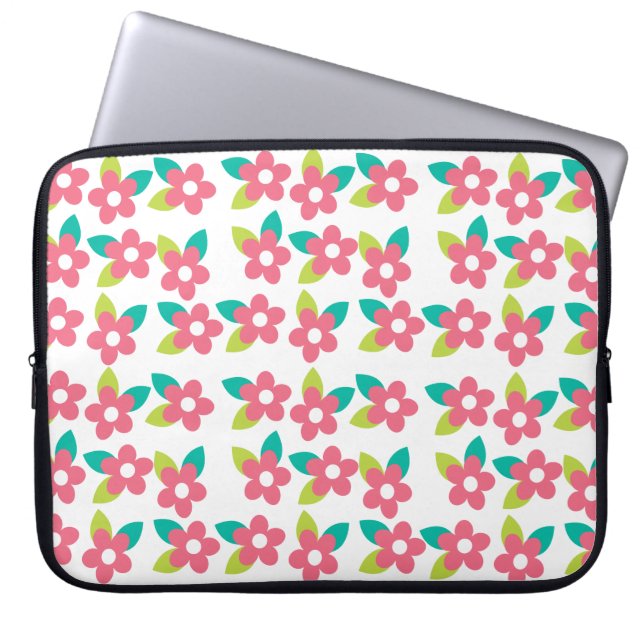 Sac À Électronique Fleur Rose (Devant)