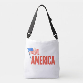 Sac à épaule patriotique "AMERICA" avec drapeau am