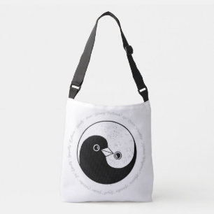 Sac à épaules b/w Yin Yang colombe harmonie
