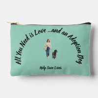 Sac à fermeture éclair petit thème chien adopté