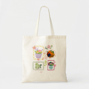 Sac à illustration de fruits floraux   