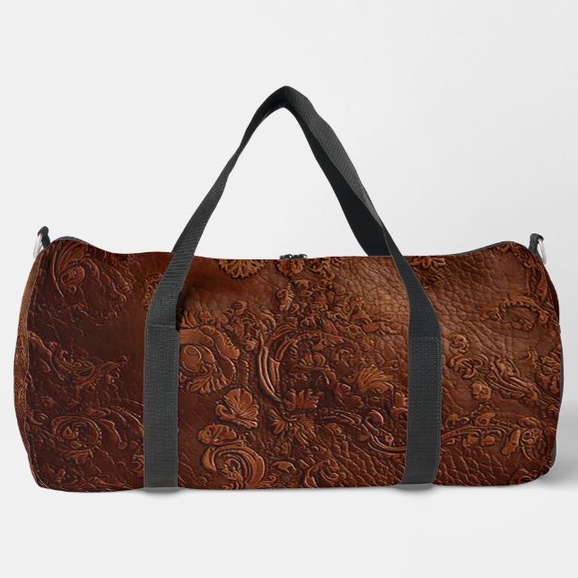 Sac à lunettes de voyage en cuir Brown polyvalent (Recto)