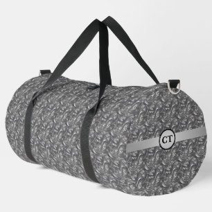 Sac à main abstrait gris élégant personnalisé