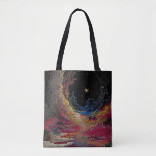 Sac à main abstrait nuit cosmique