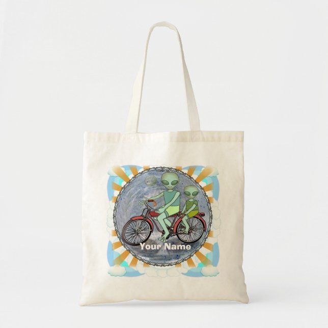 Sac à main Alien à vélo (Devant)