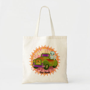 Sac à main Alien au volant d'une voiture