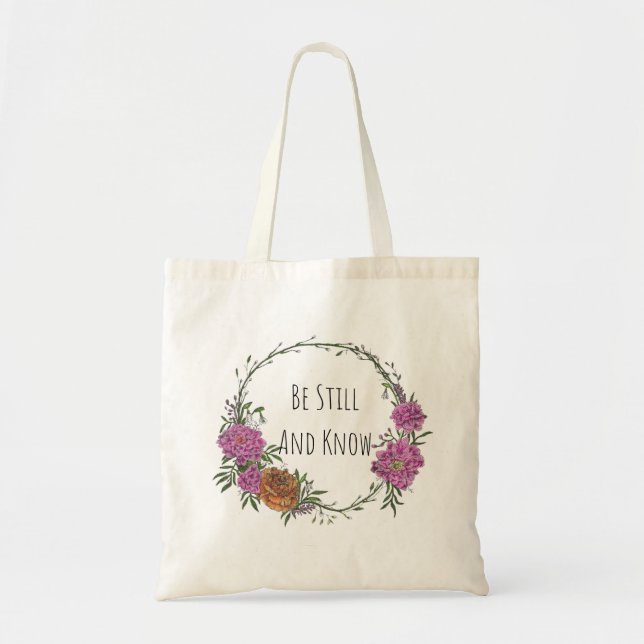 Sac à main « Be Still and Know » (Devant)
