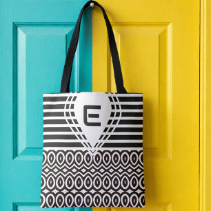 Sac À Main Bicolore Et Motif En Forme De Larme Ave