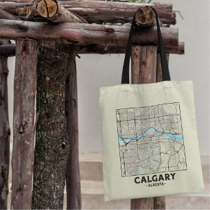 Sac à main carte de la ville de Calgary, Alberta