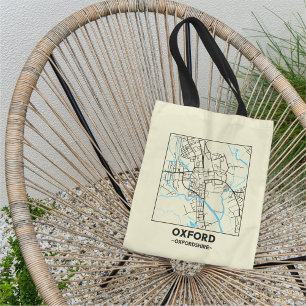 Sac à main carte de la ville d'Oxford, Oxfordshire