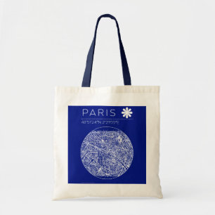 Sac à main carte de Paris plan directeur