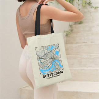 Sac à main carte de Rotterdam, Pays-Bas