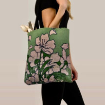 Sac à main cascade de fleurs roses
