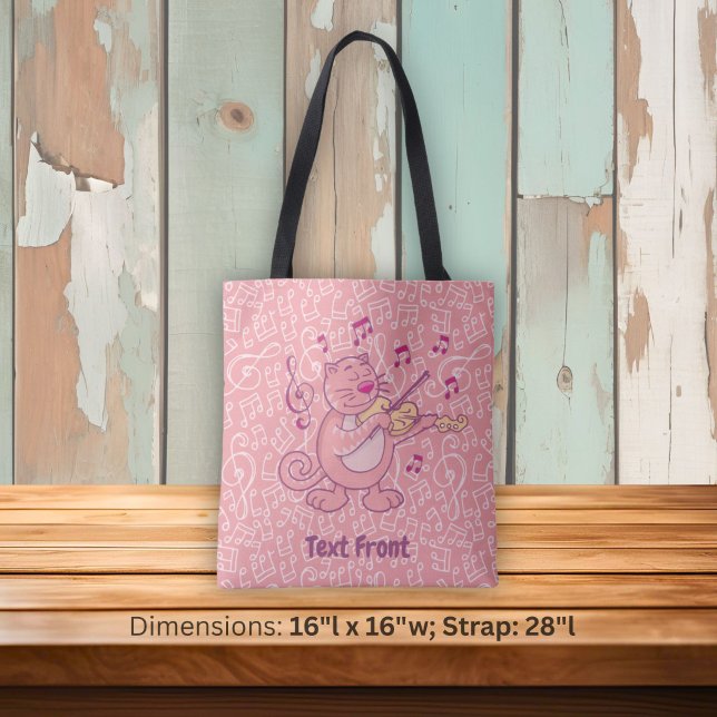 Sac à main Chat Rose avec Violon (Créateur téléchargé)
