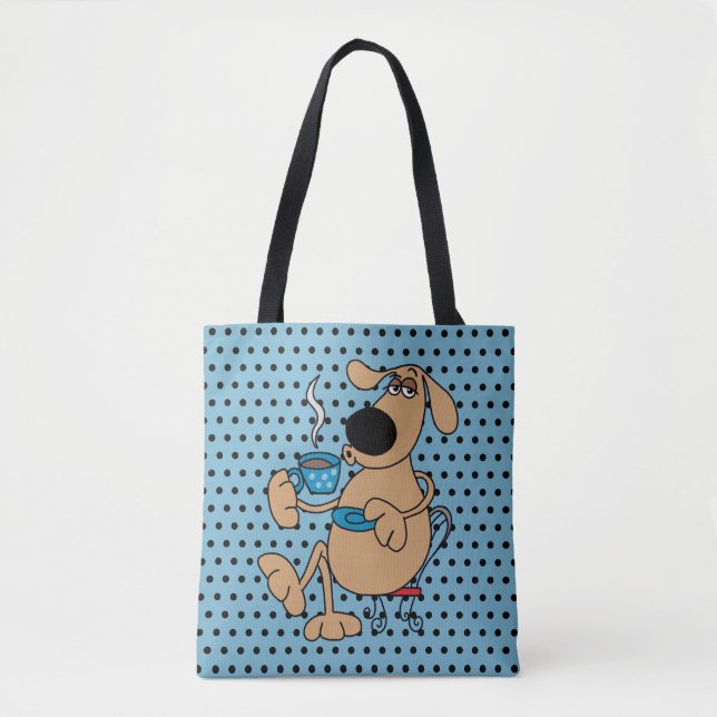 Sac à main Chien Café (Devant)