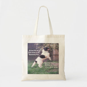 Sac à main Chien Cheval Poème de Ladee Basset