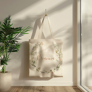 Sac à main de demoiselle d'honneur à fleurs sauvag