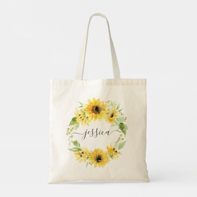 Sac à main de jardin tournesol élégant (Dos)