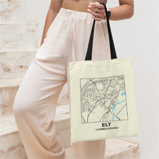 Sac à main de la carte de la ville d'Ely, Cambridg