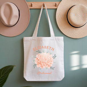 Sac à main de mariage floral corail personnalisé p