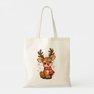 Sac à main de Noël mignon bébé renne écharpe rouge