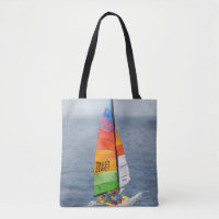 Sac à main de plage photo de voilier catamaran nau