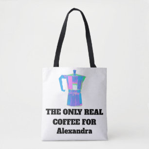 Sac à main drôle et snob du café avec nom personna