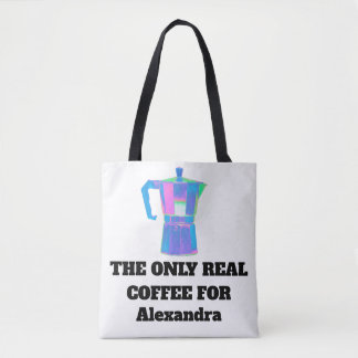 Sac à main drôle et snob du café avec nom personna