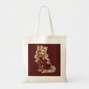 Sac à main en cristal étincelant et chat mignon Lu