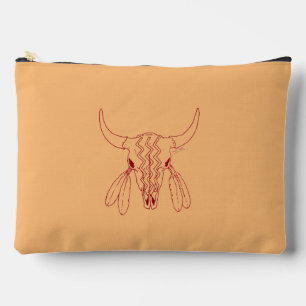 Sac à main en cuir de bison Red Ghost Dance
