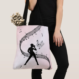 Sac à main en musique rose de danse de jazz