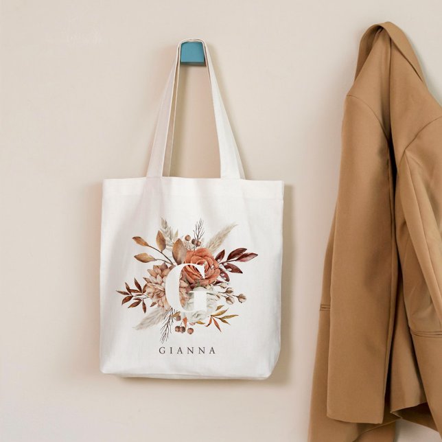 Sac à main en toile avec monogramme terne pour la  (Créateur téléchargé)