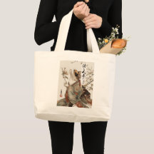 Sac à main en toile d'art de chat japonais "Celui