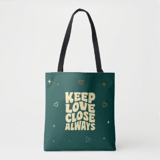Sac à main en typographie romantique pour la Saint