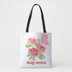 Sac à main esthétique Rose romantique - Cadeau ins