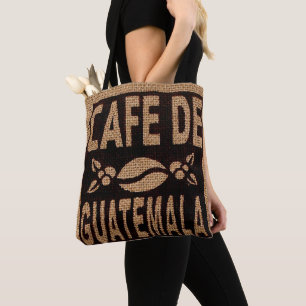 SAC À MAIN FAUX SAC DE CAFÉ EN TOILE DE JUTE, GUAT