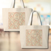 Sac à main floral personnalisé pour la rentrée sco