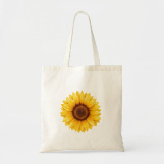 Sac à main floral tournesol jaune aquarelle