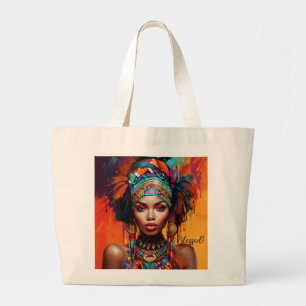 Sac à main géant femme afro-américaine bénie