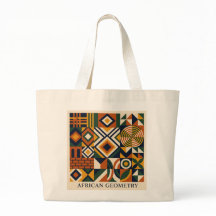 Sac à main géométrique africain