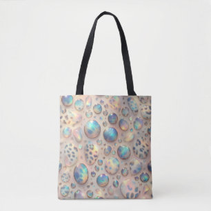 Sac à main girly et chic imprimé léopard opale