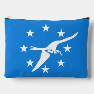 Sac à main imprimé, coupé et cousu avec le drapeau