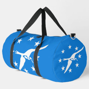 Sac à main imprimé, coupé et cousu avec le drapeau