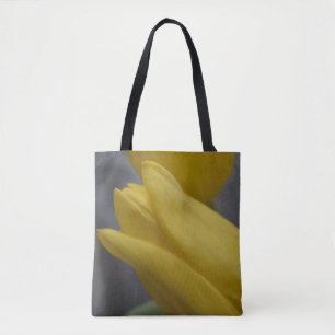Sac à main jaune tulipe – Art botanique audacieux