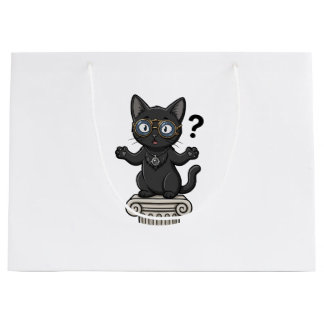 Sac à main Lady Justice Black Cat pour étudiant en